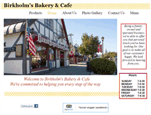 Tablet Screenshot of birkholmsbakery.com